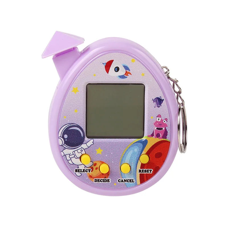 1PCS Transparent Electronic Pets Game Handheld Game Console Toy Virtual Cyber Digital Pet Pixel Funny Gift Play Toy