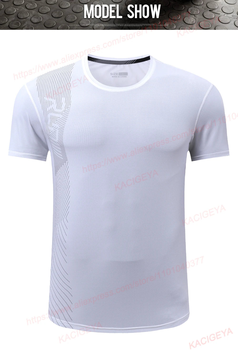 Gym Workout Tees Men Joggers Print Running Sportwear Bodybuilding Short Sleeves Mesh Quick Dry Breathable Training Shirts