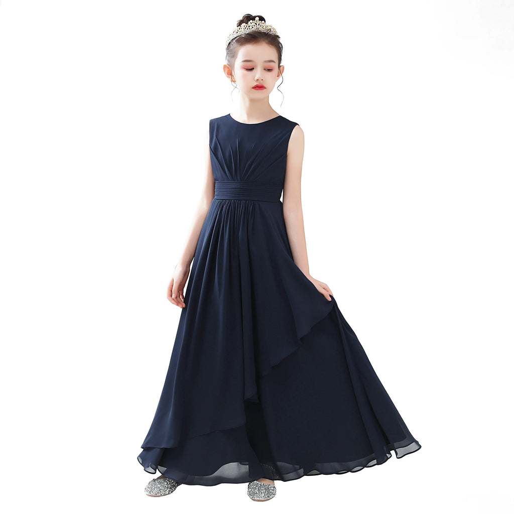 Dideyttawl Customized Chiffon Flower Girl Dress For Wedding Party First Communion 2025 Little Bride Gowns Junior Bridesmaid