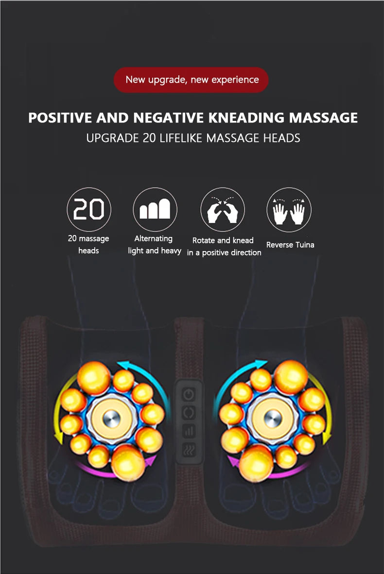 Foot massage machine Foot kneading foot leg massager electric heating home leg machine Christmas gifts, Valentine's Day gifts, M
