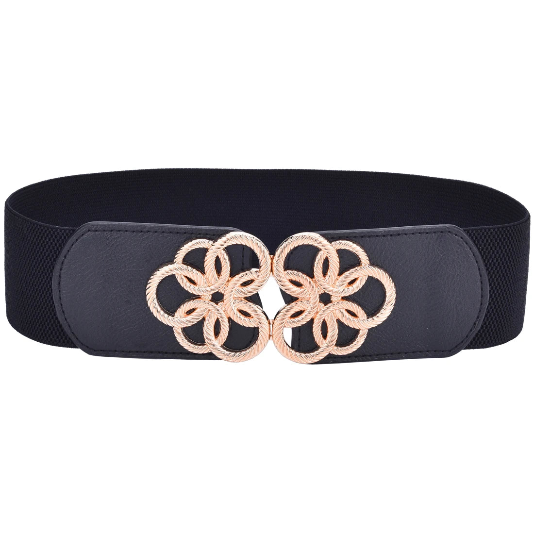 Women Wide Elastic Waist Belt Vintage Stretchy Waistband for Ladies Dresses