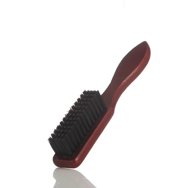 Hairdressing Wooden Handle Boar Bristle Cleaning Brush Soft Beard Cleaning Brush Men Barber Beard Shaving Styling Tools