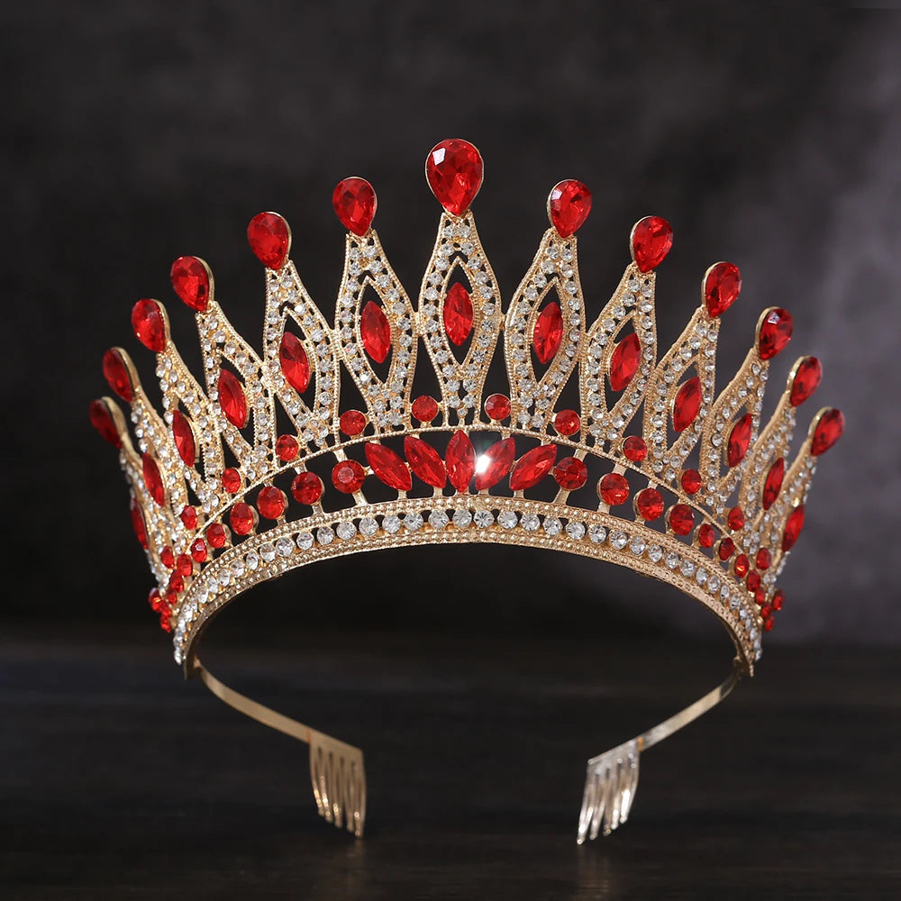 Tiara Crown for Women Girls, Wedding Tiara for Bride, Princess Hair Accessories for Birthday Prom Party Quinceanera