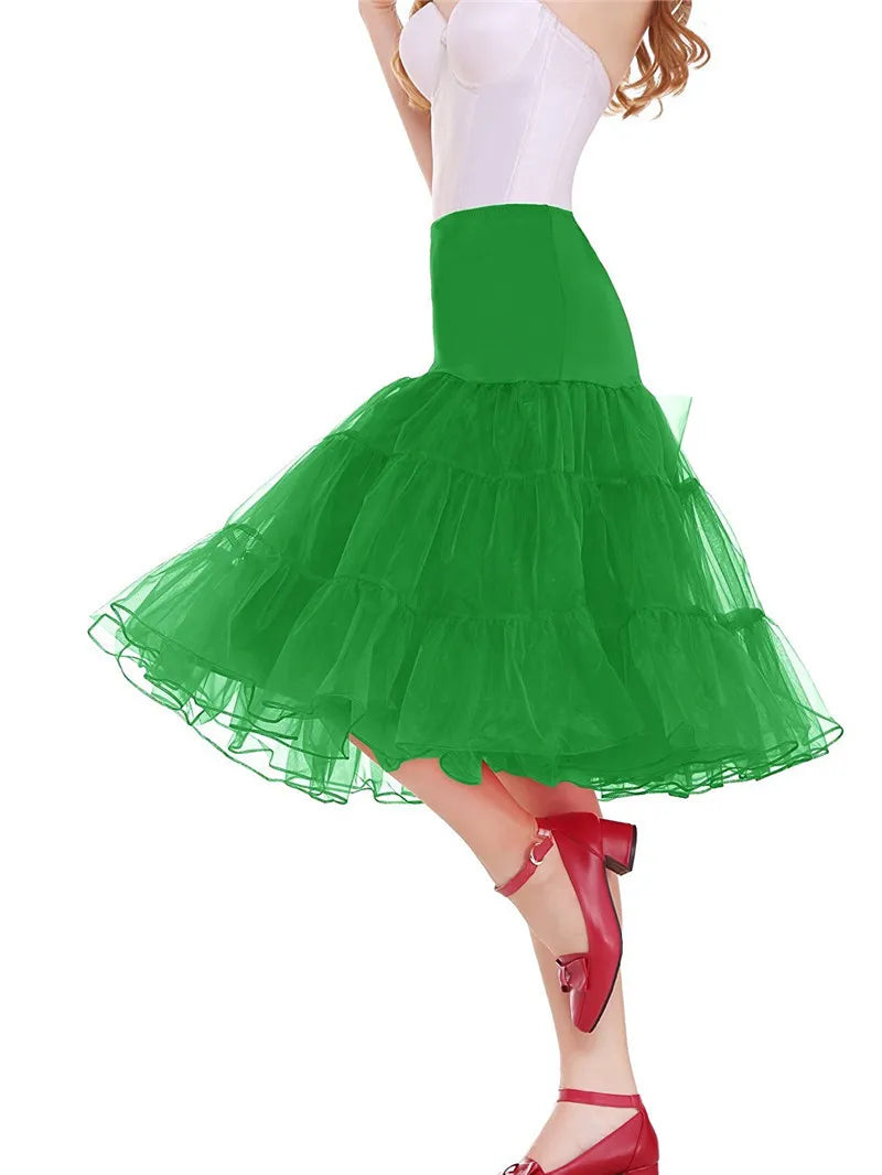 Vintage Wedding Bridal Petticoat Cosplay Rockabilly Dress Crinoline for Woman Wedding Bridal Underskirt Rockabilly Tutu