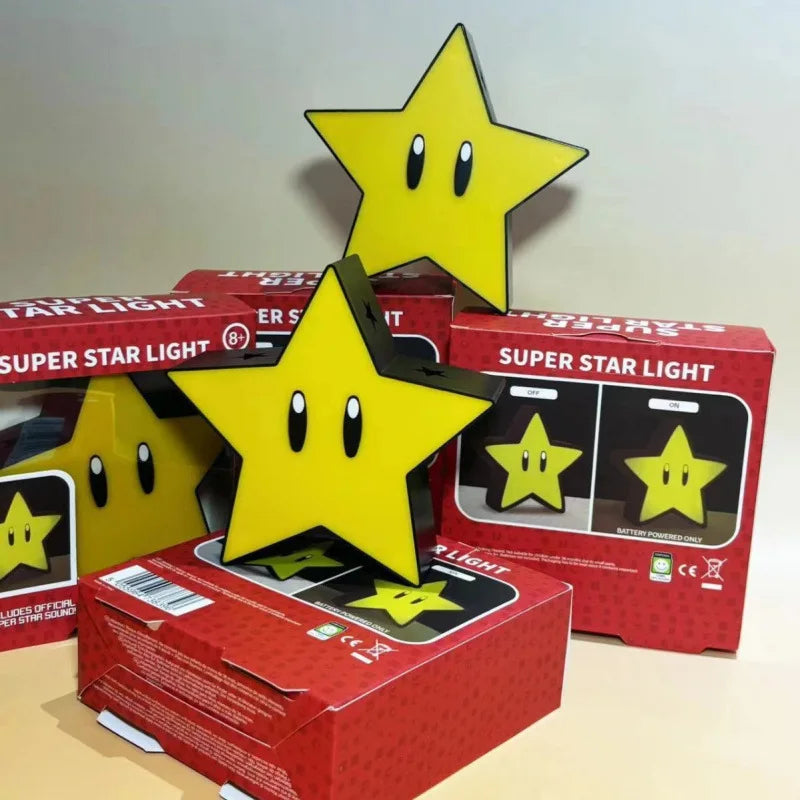 2026 New Super Star Light Cartoon Figure Led Music Night Light Sound Usb Charging Desk Lamp For Gifts Xmas Toys Wholesale Gifts