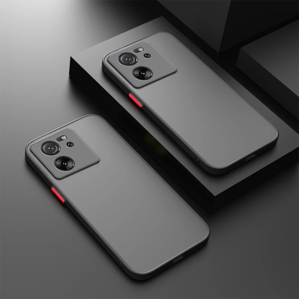 Shockproof Armor Case For Xiaomi 13T Pro 12 11 Lite 5G NE Lens Protector Silicone Cover For Xiaomi 11T 12T 13T Pro Matte Cases