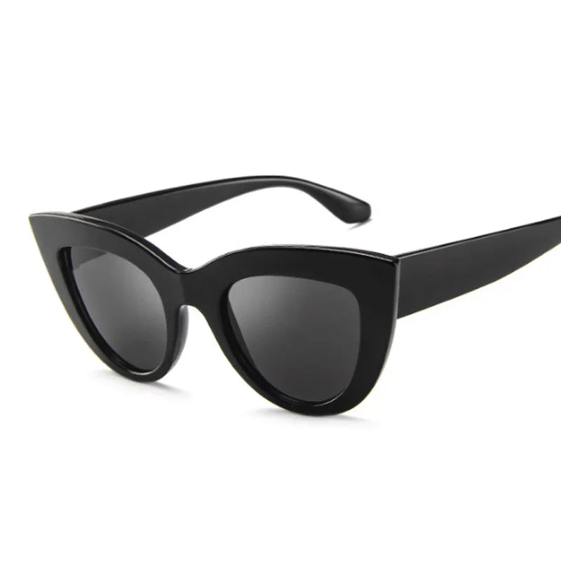 Vintage Cat Eye Sunglasses Woman Brand Designer Retro Sun Glasses Female Fashion Mirror Outdoor Shades Gradient Oculos De Sol