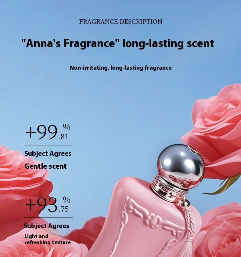 Brand Rose 75ML Perfume Women Spray Flirting Pheromone Long Lasting Floral Fresh Romance Vibrant Light Fragrance Dating Gift