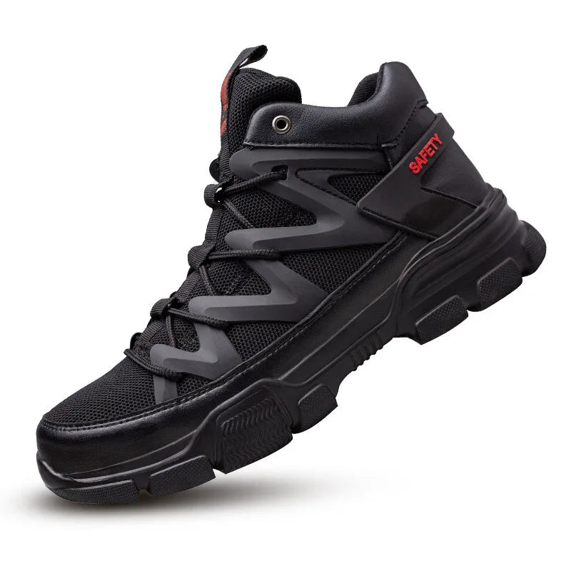 Safety Shoes Universal Breathable Outdoor Work Boots Steel Toe Anti-smash Puncture Proof Working Protective Sneakers for Men
