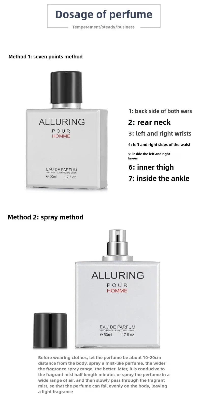 Bleu de Homme Eau de Cologne, 50ml – Long-lasting Fresh Scent, Elegant and Sporty Fragrance for men perfumes de hombre parfum