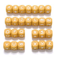 Clearance_12mm 26Pcs Silicone Letter Beads 15 Colors Colorful Alphabet Silicone Chewing Bead for Pacifier Clip Chain Not Choose