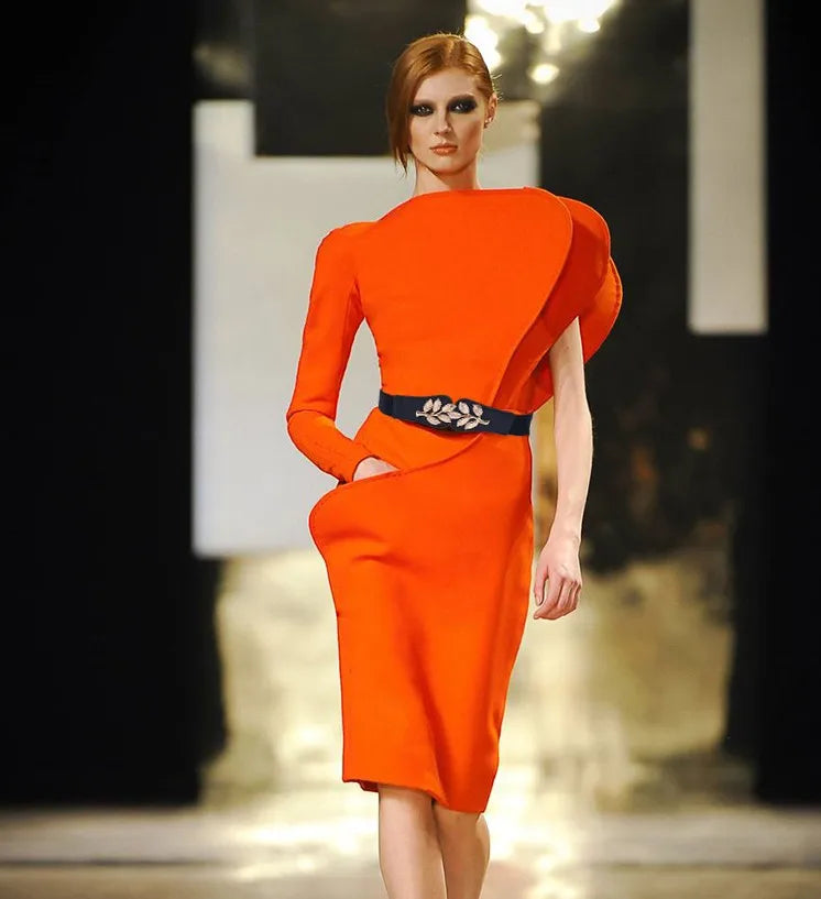 Women's Waist Cover Fashionable Gold Leaf Elastic Waist Closure With Double Hook Buckle Wide Belt Paired With Skirt Women Belt