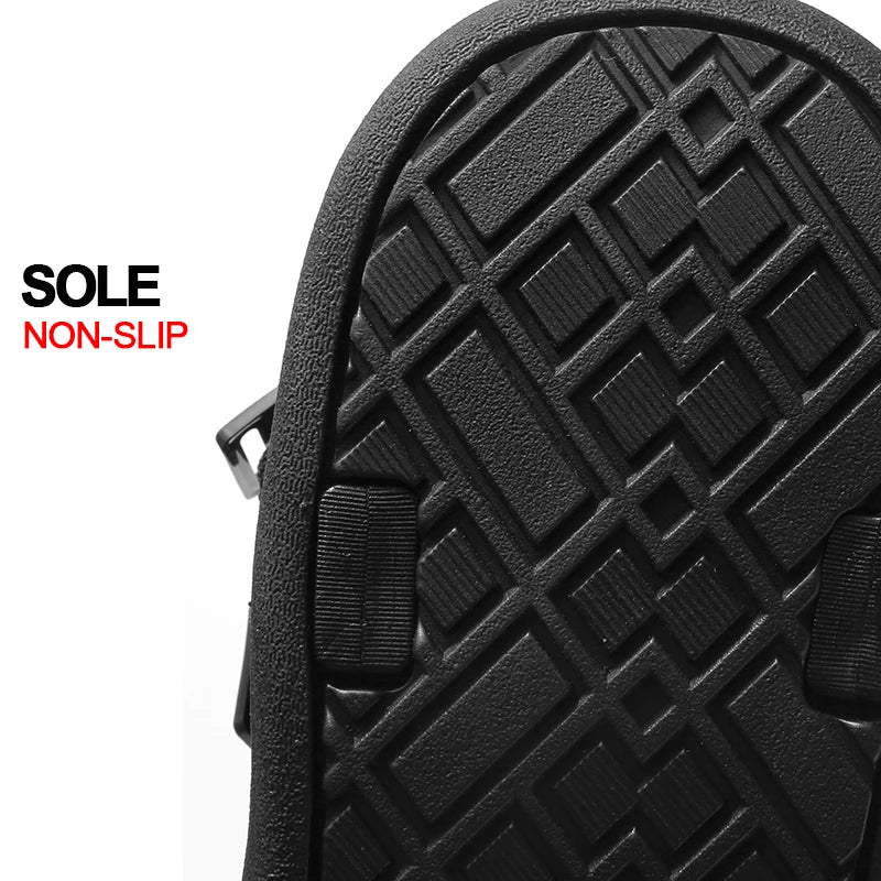 Summer Men's Sandals Outdoor Casual Anti-Slip Breathable Beach Holiday Sports Sandals for Summer Walking Durable Flat Shoe 40-45