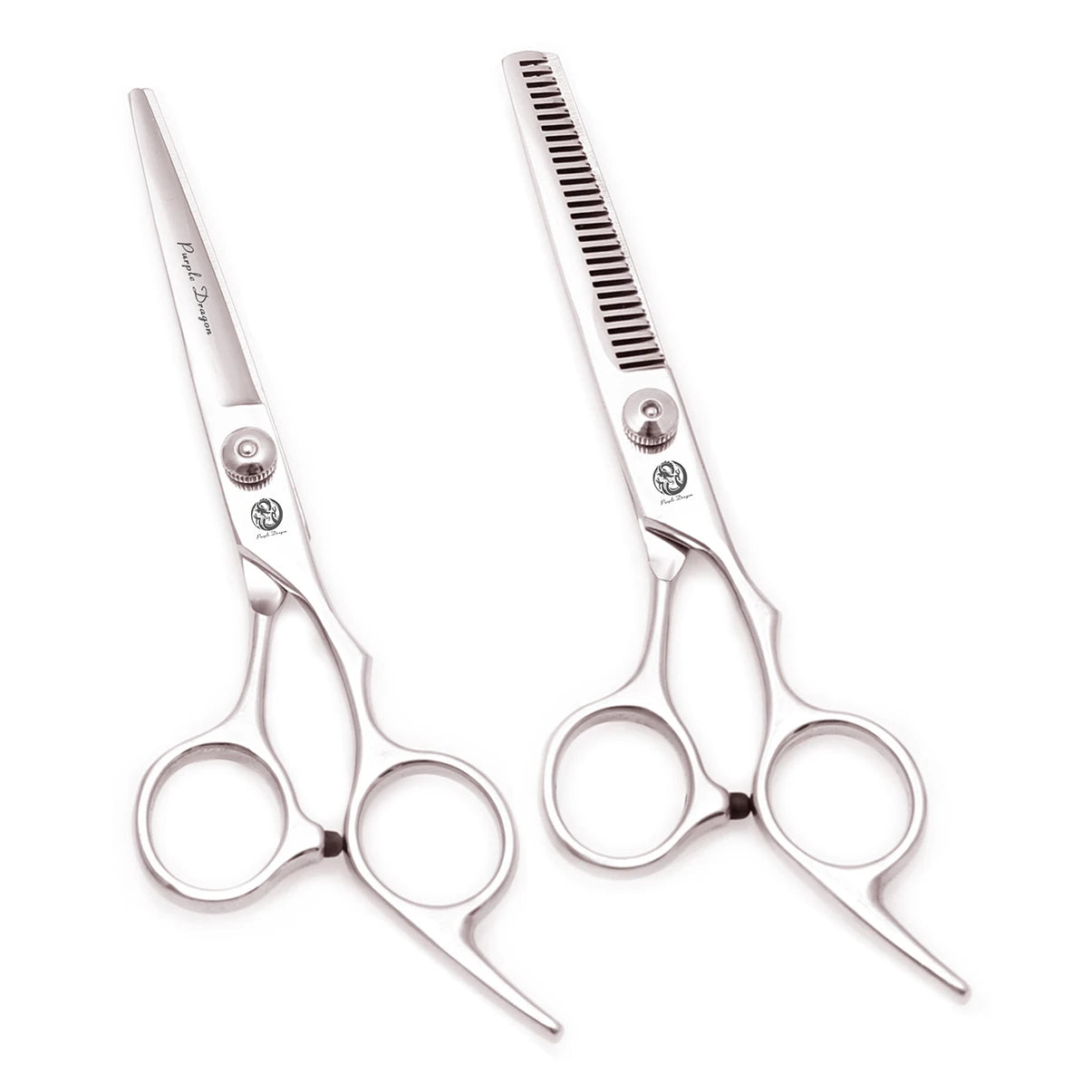 Hair Scissors Purple Dragon 6" Stainless Barber Shears Cutting Shears Thinning Scissors Set Salon Hairdressing Scissors Z1001