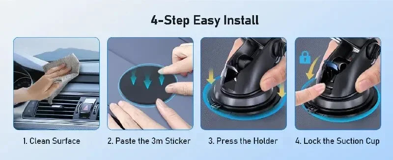 NEW 360° Rotation Car Phone Holder Sucker Mount Cellphone Stand Stable Suction Cup Support in Car Universal Mobilephone Bracket