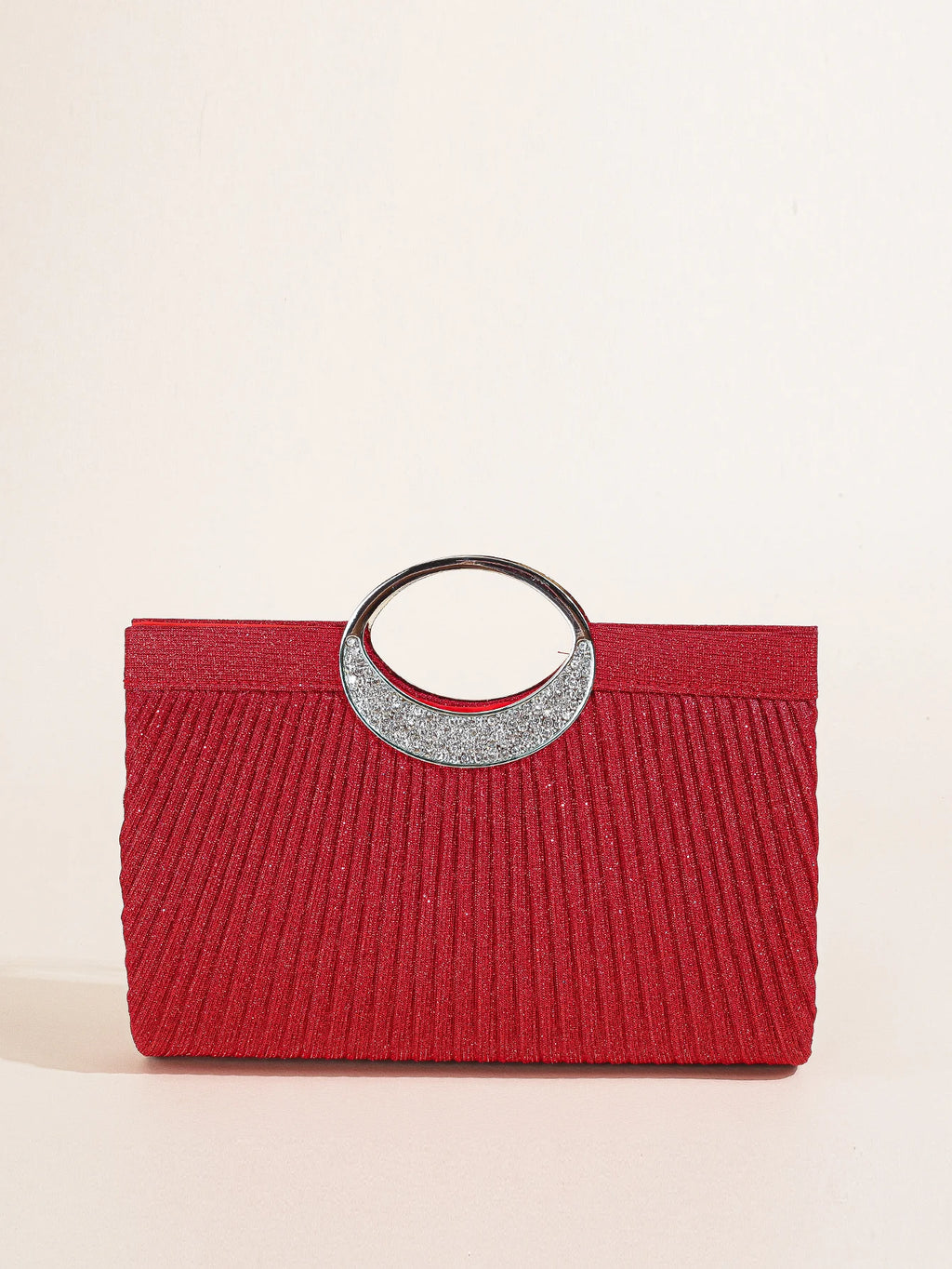 Women Crystal Oval  Handle Glitter Clutch Purses for Women Evening Bags Party Clutches Wedding Purses Cocktail Prom Handbags