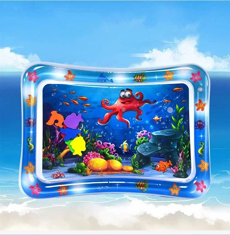 Baby Water Play Mat Inflatable Cushion PVC Infant Tummy Time Toddler Water Pad for Kids Early Education Developing Activity Toys