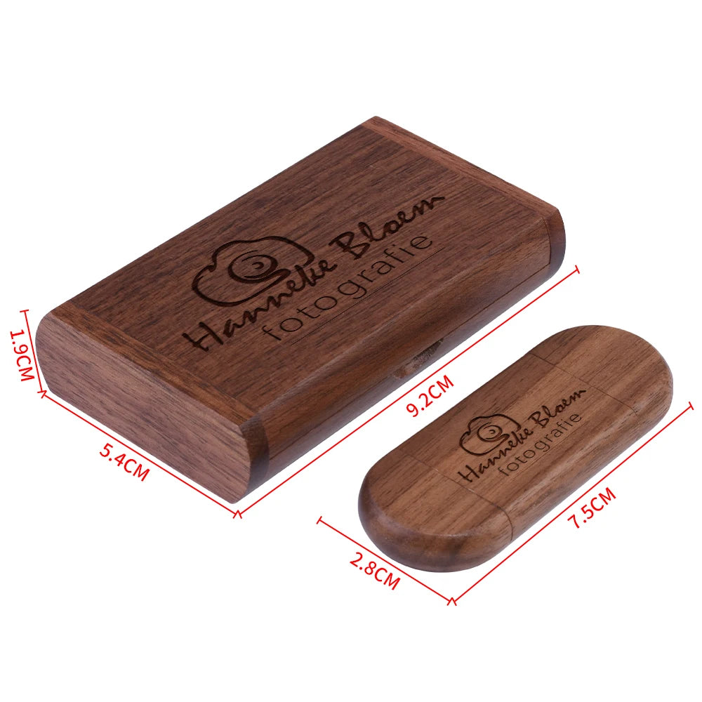 JASTER Wooden TYPE-C USB 2.0 Flash Drive 128GB Pen Drive Free Logo Creative Business Gift U Disk 64GB with Box 32GB Memory Stick