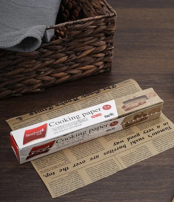 Retro English Newspaper Food Grade Grease Paper Bread Sandwich Burger Fries Wrappers Cookie  Food Accessories for Baking Kitchen