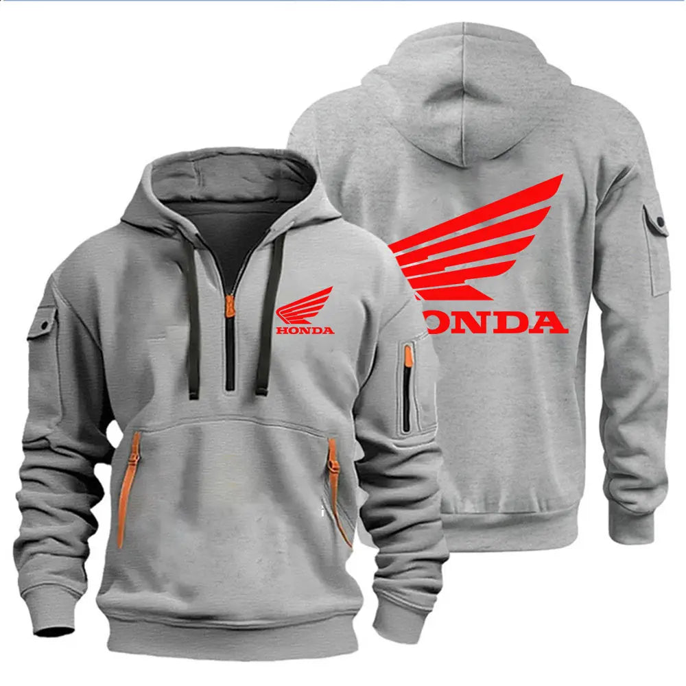 Men's Hoodies Motorcycle Jackets Honda Wings Logo Printed Sweatshirt Pullover Trendy Motorcycle Jackets for Autumn and Winter