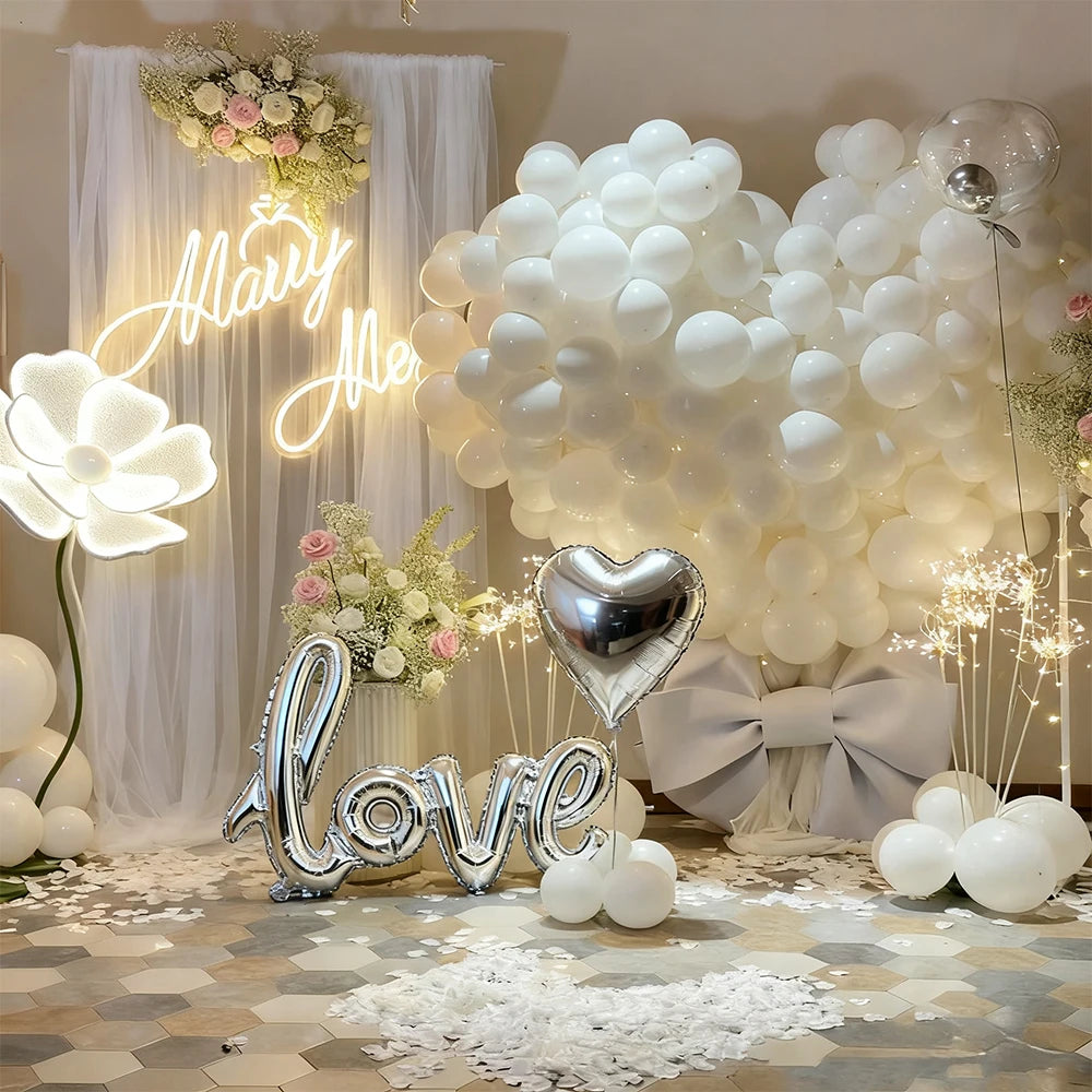 LOVE Letter Foil Mylar Balloon for Wedding Valentine's Day Anniversary Birthday Party Decor Background Arch wreath DIY Supplie