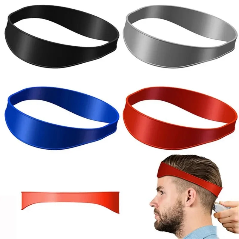 Fade Haircut Tool DIY Hair Trimming Home Haircuts Template Curved Headband Silicone Neckline Shaving Template Barber Supplies