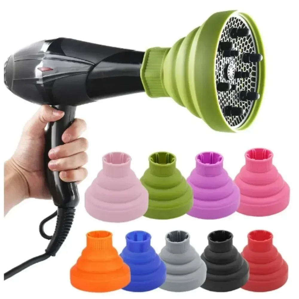 Silicone Hair Styling Tool Accessories Suitable Universal Hair Curl Diffuser Cover Diffuser Disk Hairdryer Curly Drying Blower