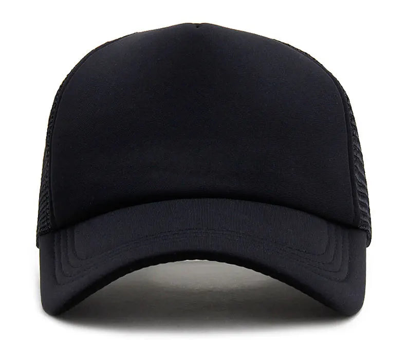 Unisex Cap Casual Plain Mesh Baseball Cap Adjustable Snapback Hats For Women Men Hip Hop Trucker Cap Streetwear Dad Hat