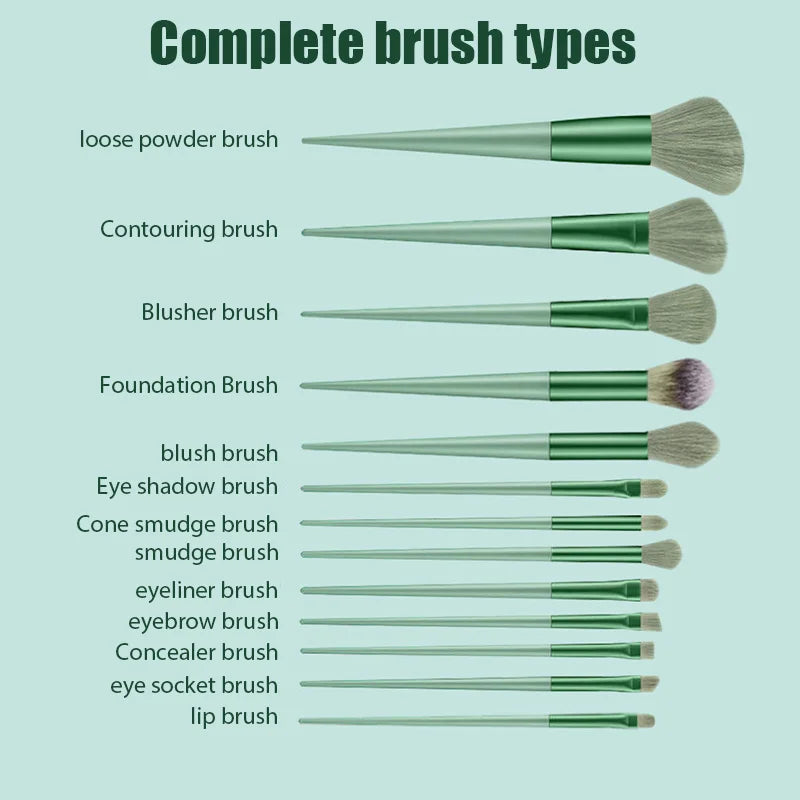 8-13 Pcs Soft Face Makeup Brushes Set Foundation Blush Powder Eye Shadow Highlighter Blending Make Up Cosmetic Brush Beauty Tool