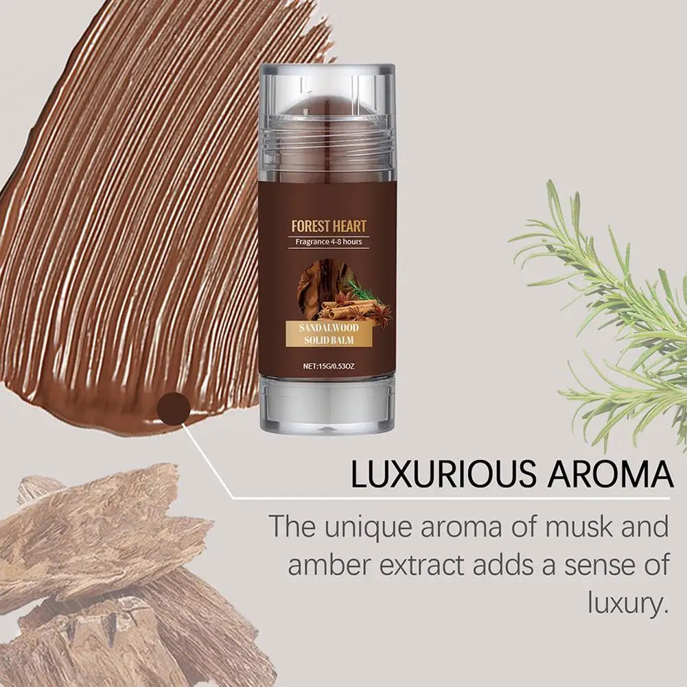 Sandalwood Perfume Balm Long Lasting Body Scent Temptation Flirting Charming Attraction Natural Fragrance Deodorant Solid Stick