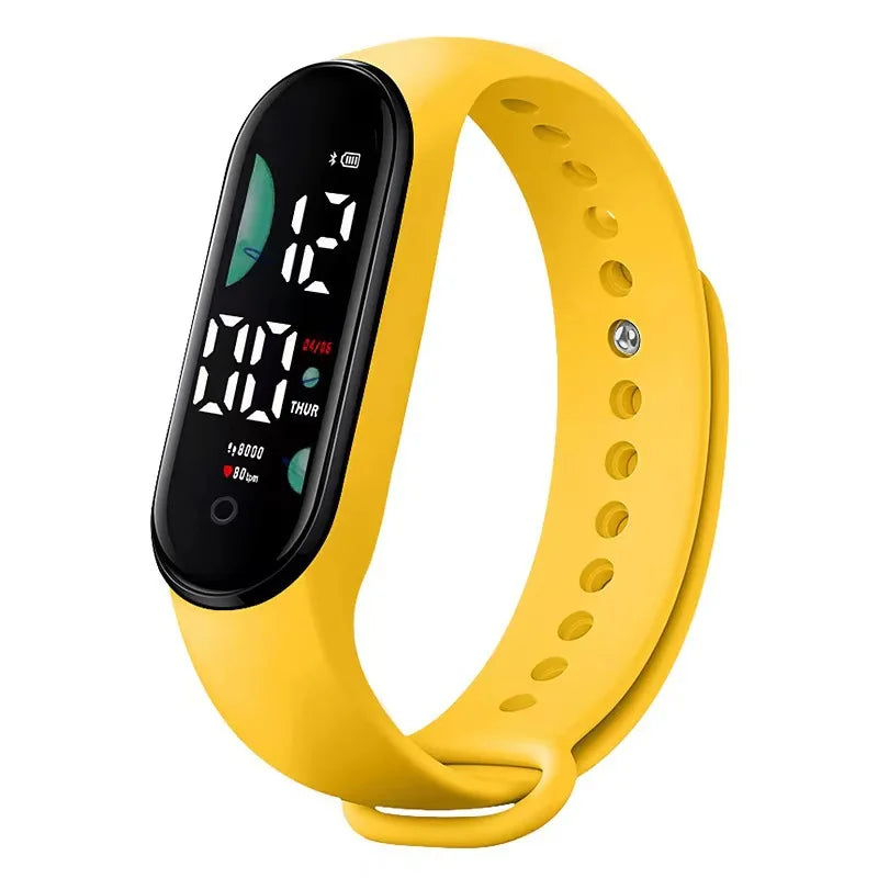 Fashion Sports Watch Electronic LED Digital Wristwatch for Women Casual Simple Silicone Touch Waterproof Bracelet Clock