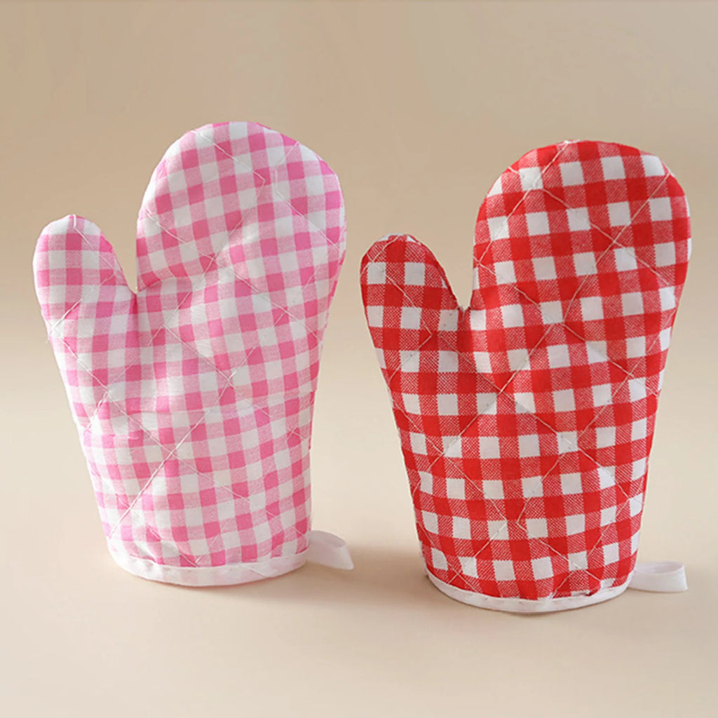 Kids Oven Baking Gloves Oven Mitts Microwave Oven Gloves Kitchen Microwave Oven Glove Non-Slip Gloves Baking Tools Bakeware