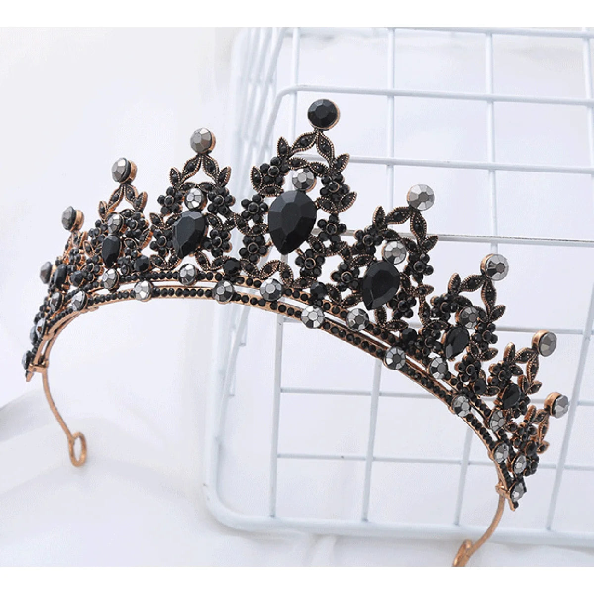 Wedding Hair Tiara Crystal Bridal Tiara Crown Silver Color Diadem Veil Tiaras Wedding Hair Accessories Headpieces Head Jewelry