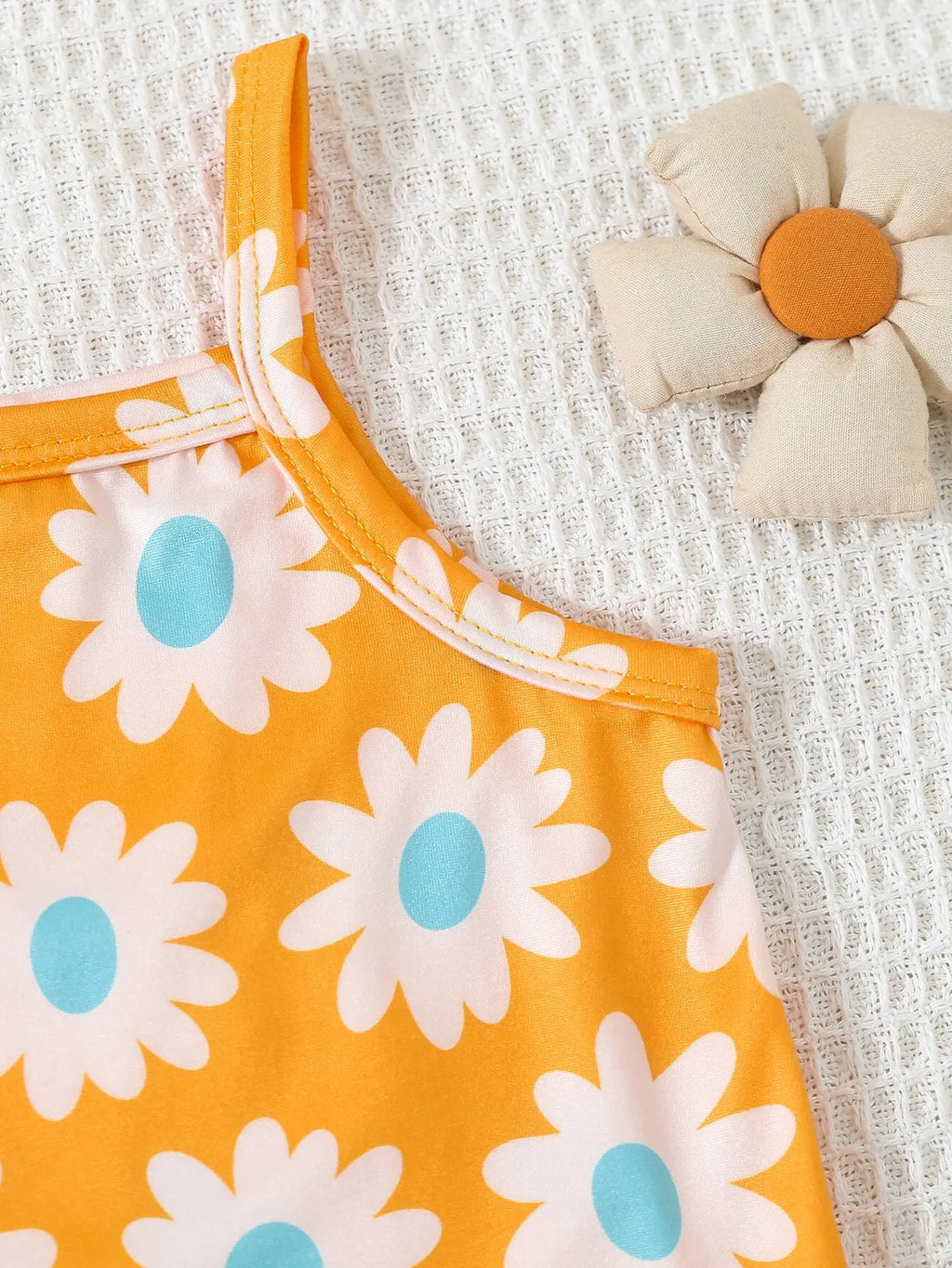 3Pairs/Lot Summer Baby Girl Newborn Baby Sling Onesie 3 Pieces Cute Polka Dot Flower Pattern Cool Breathable Comfortable Onesie