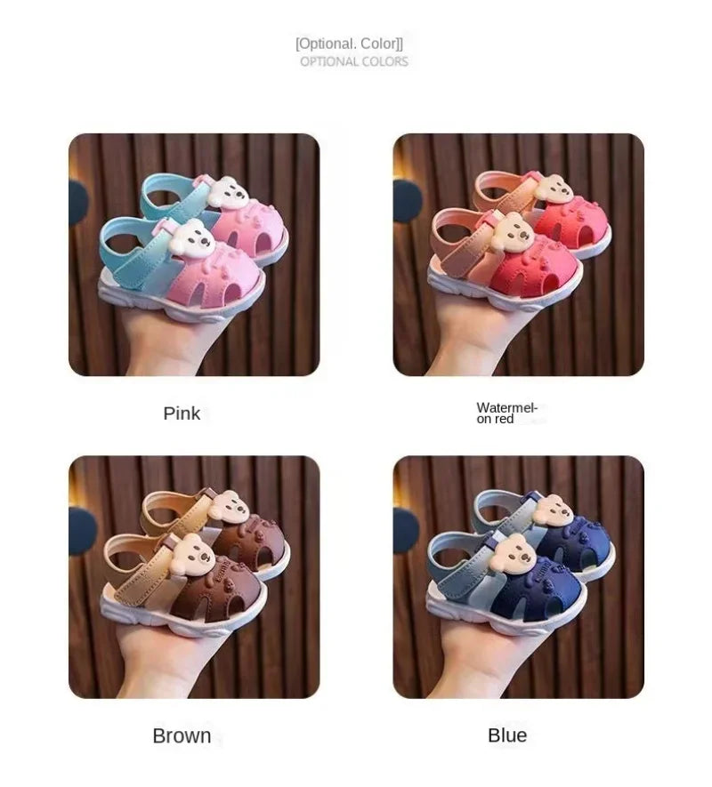 2026 Summer Baby Boys Girls Sandals Children Beach Sandals Cartoon Infant Toddler Shoes Comfortable Soft Sole Kids Student Shoes