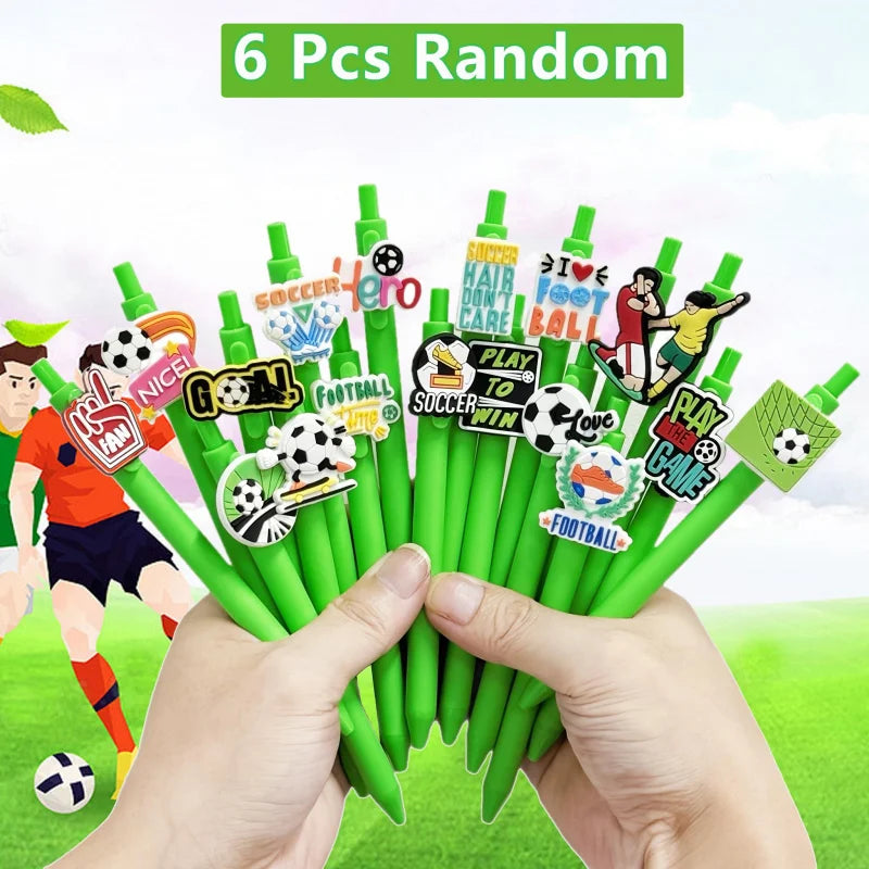 6/12/18 Football Sports Series Writing Office Ballpoint Pen Creative Football Theme Black Ink Desktop Accessories Essential for