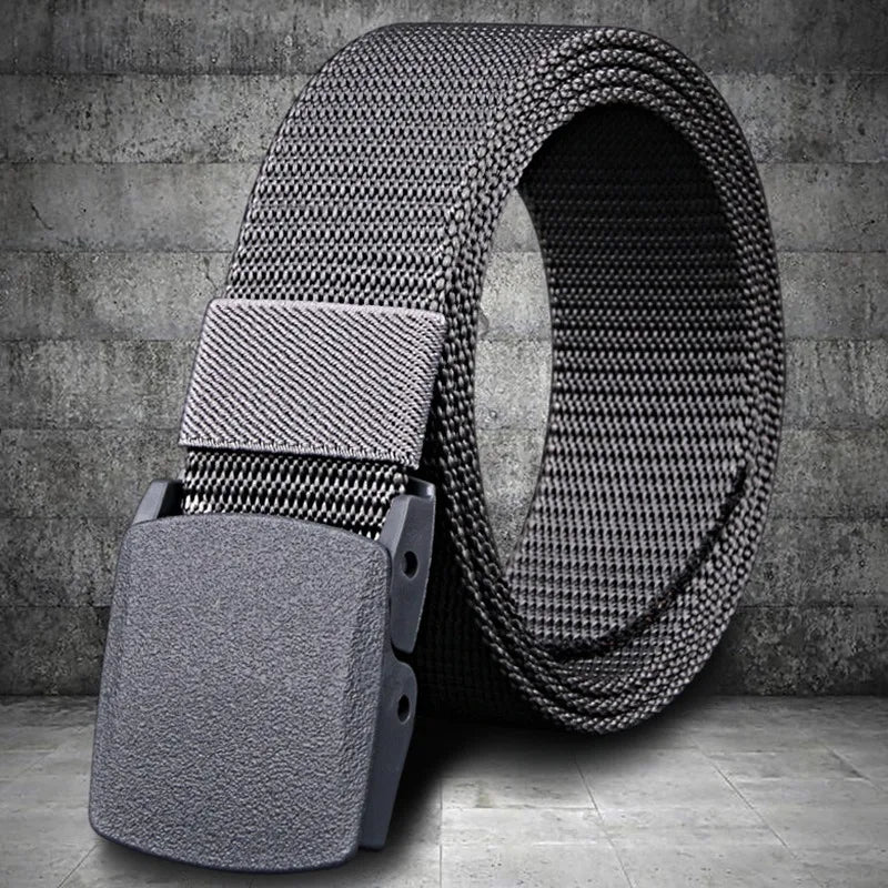 Men Belt 2023  Belts Adjustable Belt Men Outdoor Travel Tactical Waist Belt with Plastic Buckle for Pants 120cm