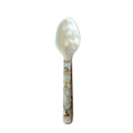 Natural Shell Resin Spoon Fork Ice Cream Dessert Spoon Caviar Spoon Seashells Stirring Spoons Teaspoon Kitchen Tool