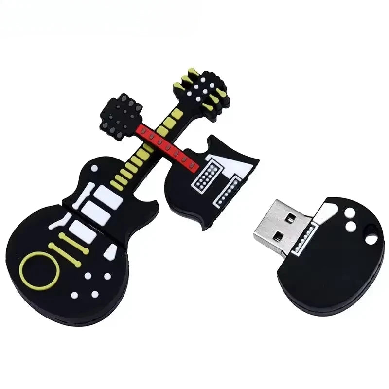Cartoon Cle Usb Pendrive Guitar Piano Accordion USB Flash Drive  128GB 64GB 32GB 16GB 8GB 4GB USB 2.0 Memoria Stick Pen Drive