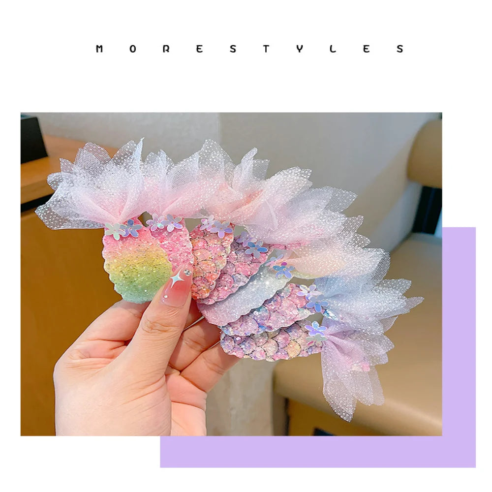 Kids Hair Clip Princess Hairpins Hair Ornament Cute Hair Accessories For Birthday Gift Party