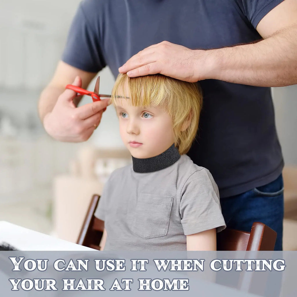 1 Roll Disposable Black Barber Neck Strips Barber Neck Paper Stretchy Strip Neck Edge Paper Haircut Styling Accessories