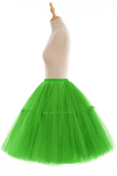 MisShow Women Tutu Short Skirt High Waist Mesh Soft Tulle Skirt Puffy Pettiskirt Prom Ball Gown Party Dance Tutu Dress
