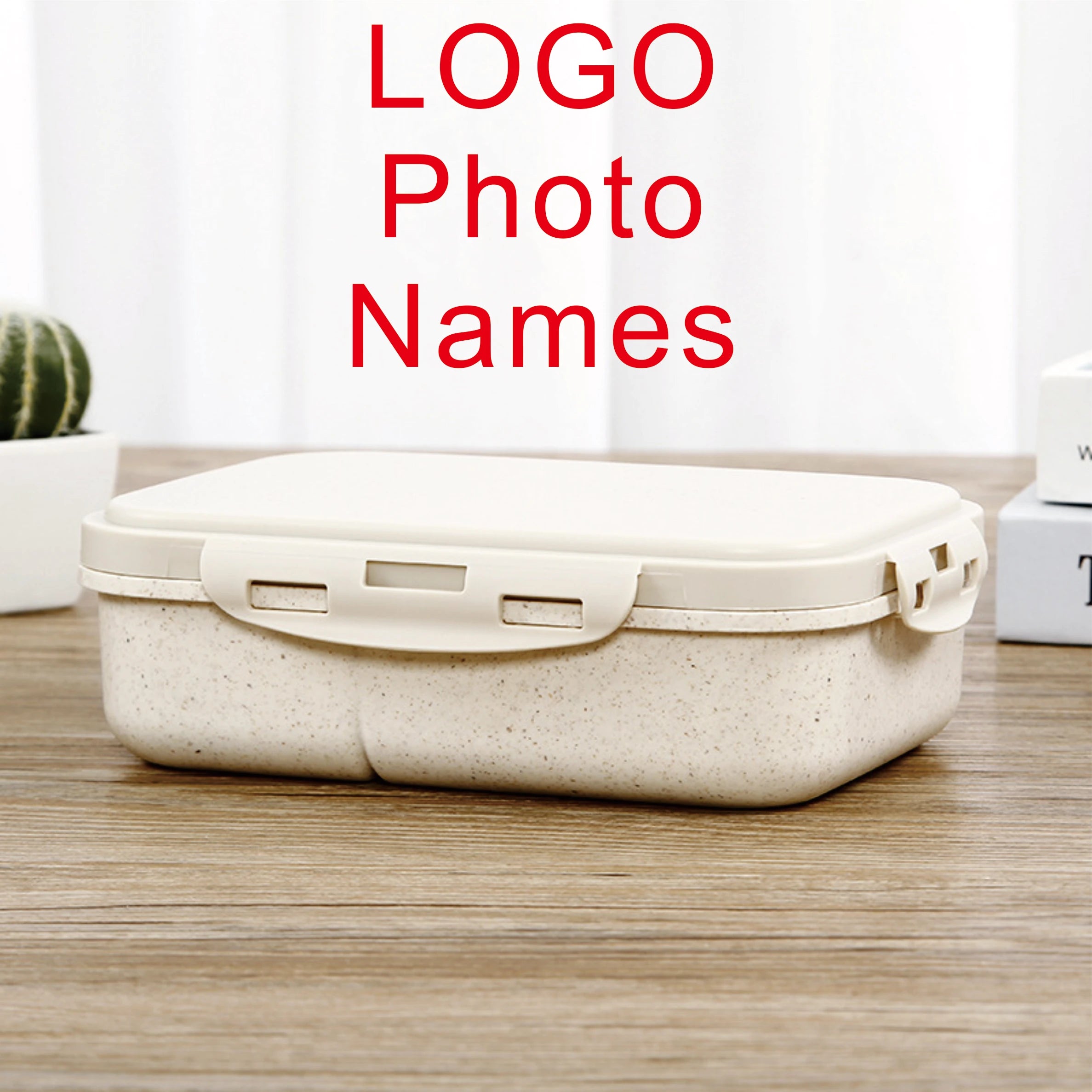 DIY Customized Lunch Box for Kids School Children Name LOGO Cartoon Pattern Cute Picture Photo with Spoon Fork Eco Material Gift