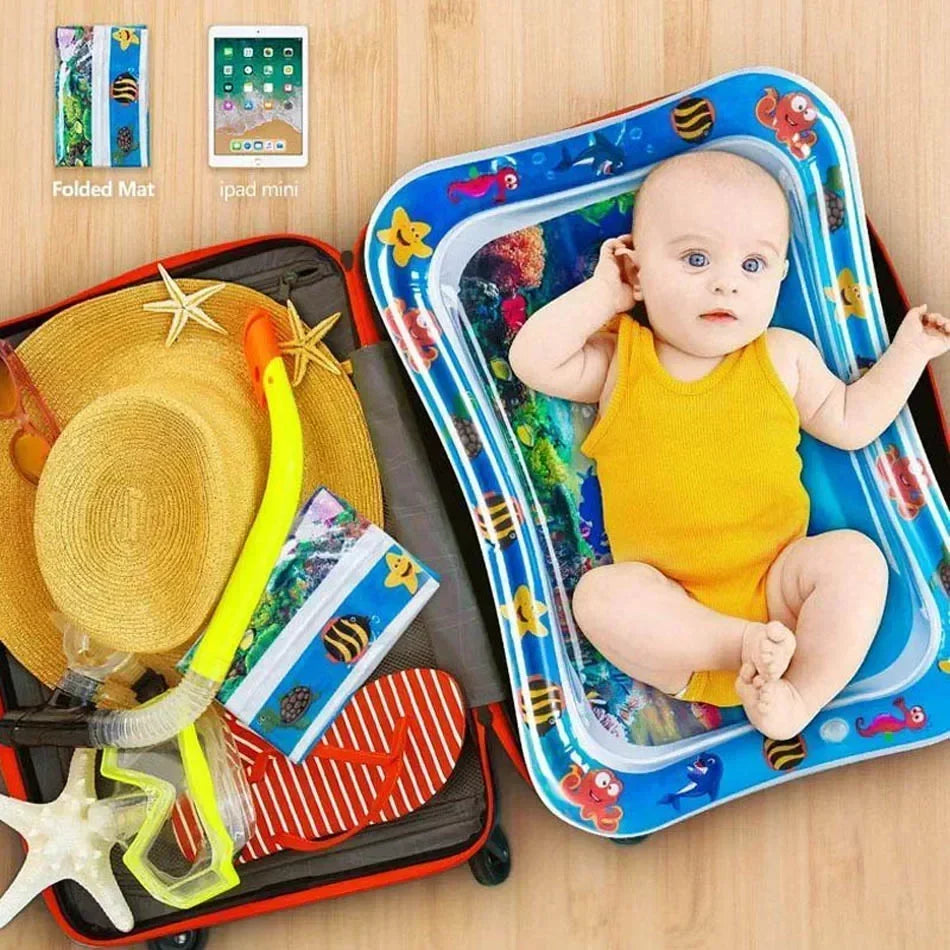 Baby Water Play Mat Inflatable Cushion PVC Infant Tummy Time Toddler Water Pad for Kids Early Education Developing Activity Toys