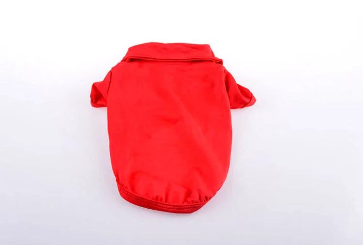 Fashion Dog Clothes for Teddy Small Dogs, Spring Summer Autumn Vest T-shirt Polo Shirt  Cute Dog Clothes for Small Breeds, Cotto