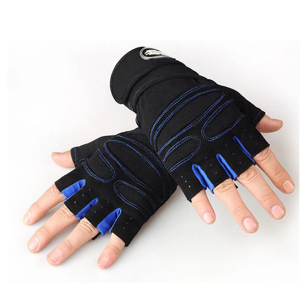 Gym Gloves for Men Women Fitness Weight Lifting Wristband Gloves Body Building Training Sports Exercise Cycling Glove Shockproof