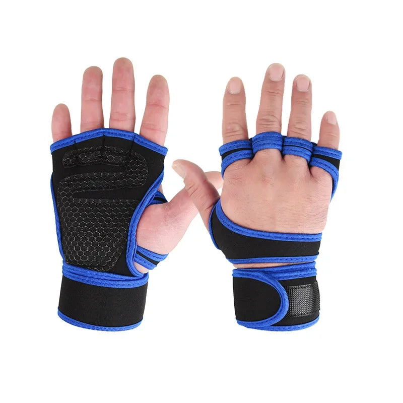 Weightlifting Training Gloves for Men Women Fitness Sports Body Building Gymnastics Gym Hand Wrist Palm Protector Gloves