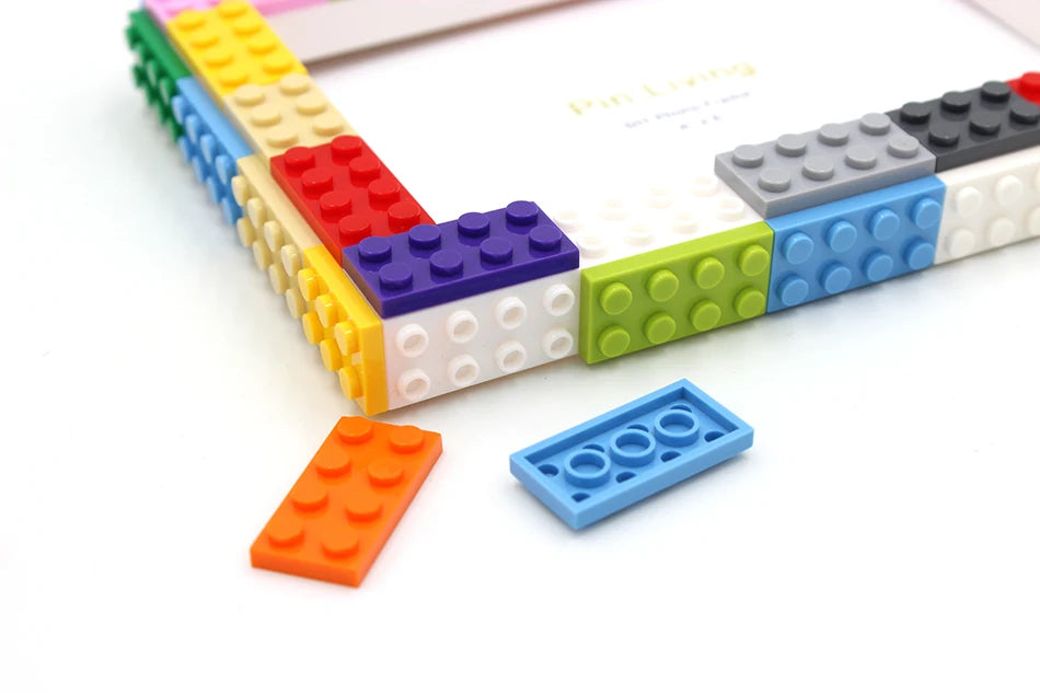 DIY Clourful Building Blocks Photo Frame For Home Decoration Creative Family Activity& Educational Gift