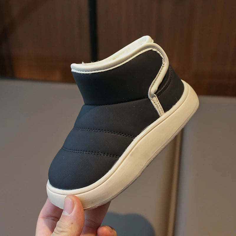 Autumn Winter Baby Boys Girls Snow Boots Children Outdoor Plush Shoes Anti-Slippery Infant Casual Shoes Waterproof Kids Boots