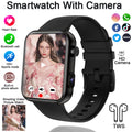 2025 New Smart Watch Men Women Camera Take Photos Record Video Health Monitor Sports Fitness Waterproof BT Call Smartwatch